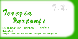 terezia martonfi business card