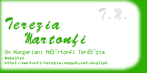terezia martonfi business card